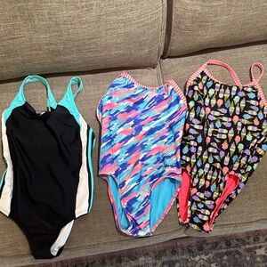 Speedo Teal and Black Swimsuit